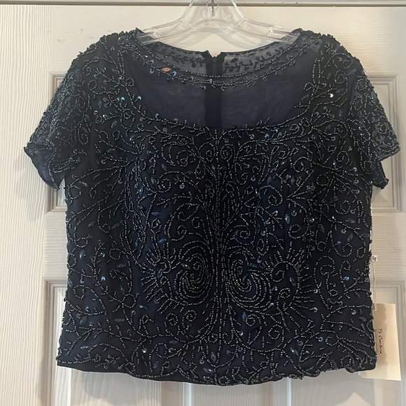 Lan Ting Bride Navy Blue Dress - Picture 3 of 8